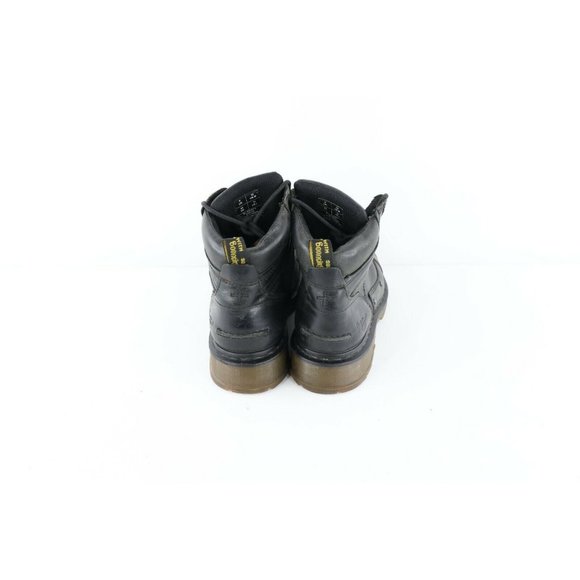 Vtg Dr Martens Mens 10 Goth Grunge Distressed Leather Chunky Moto Boots Black main image 4